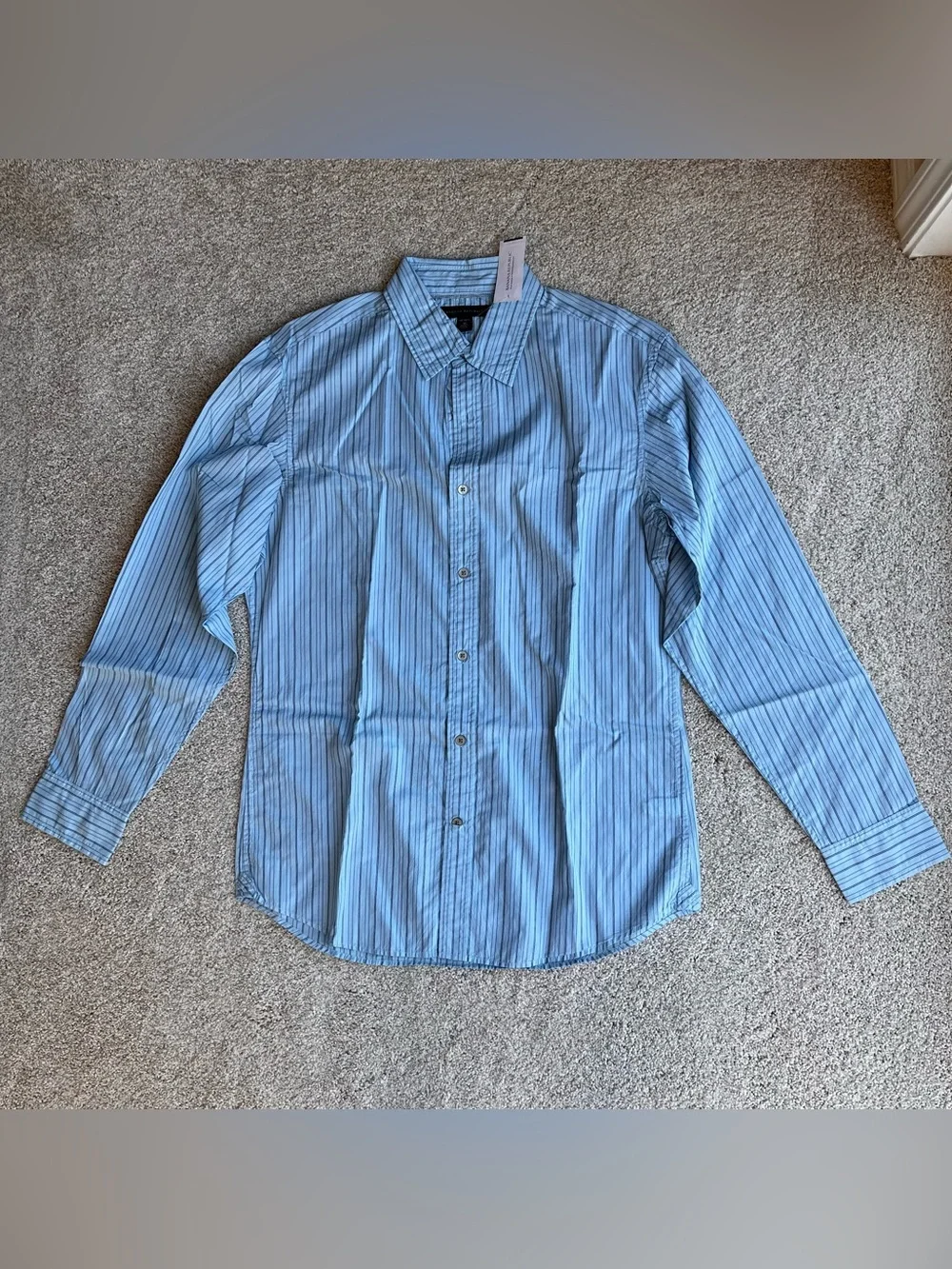Banana Republic Men's Striped Long Sleeve Button-Down Shirt Medium